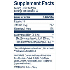 Close-up of Wiley's Finest prenatal DHA softgels—unflavored and easy to swallow.