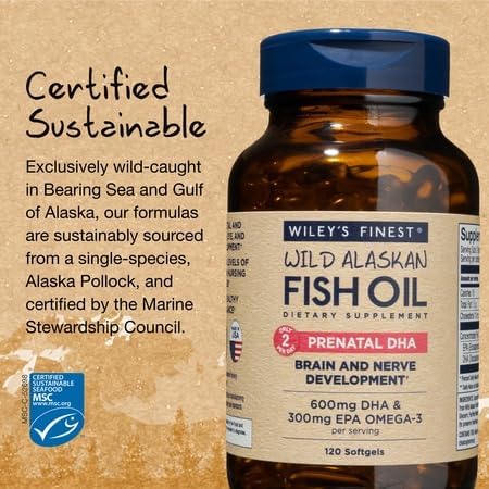 Unflavored fish gelatin capsules support dietary preferences for Wiley's Prenatal DHA