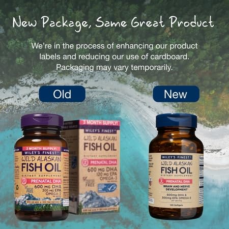 USA-made production visual for Wiley's Finest Prenatal DHA