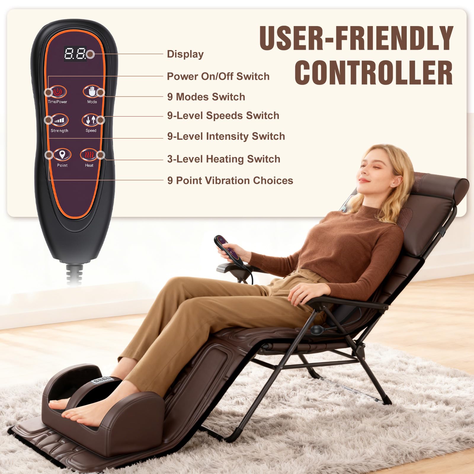 Wilytyres heating settings offer customizable warmth during massage sessions