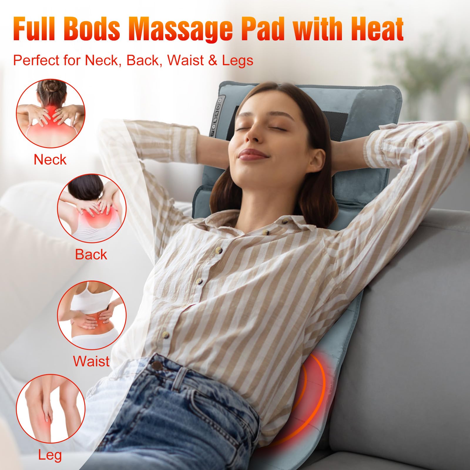 Wilytyres neck massager with infrared heat loosens tight shoulders