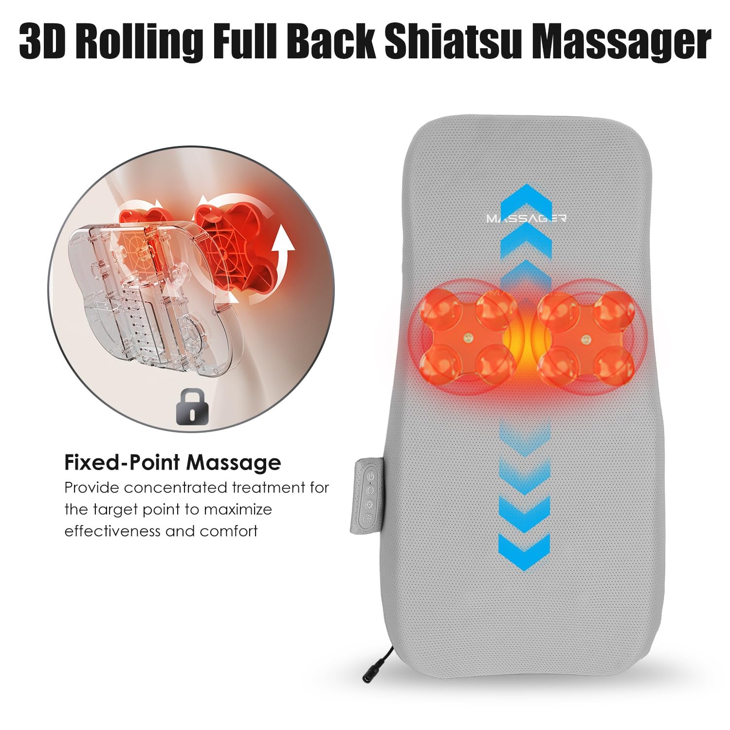 Wilytyres thighs and calves massage improves circulation during rest.
