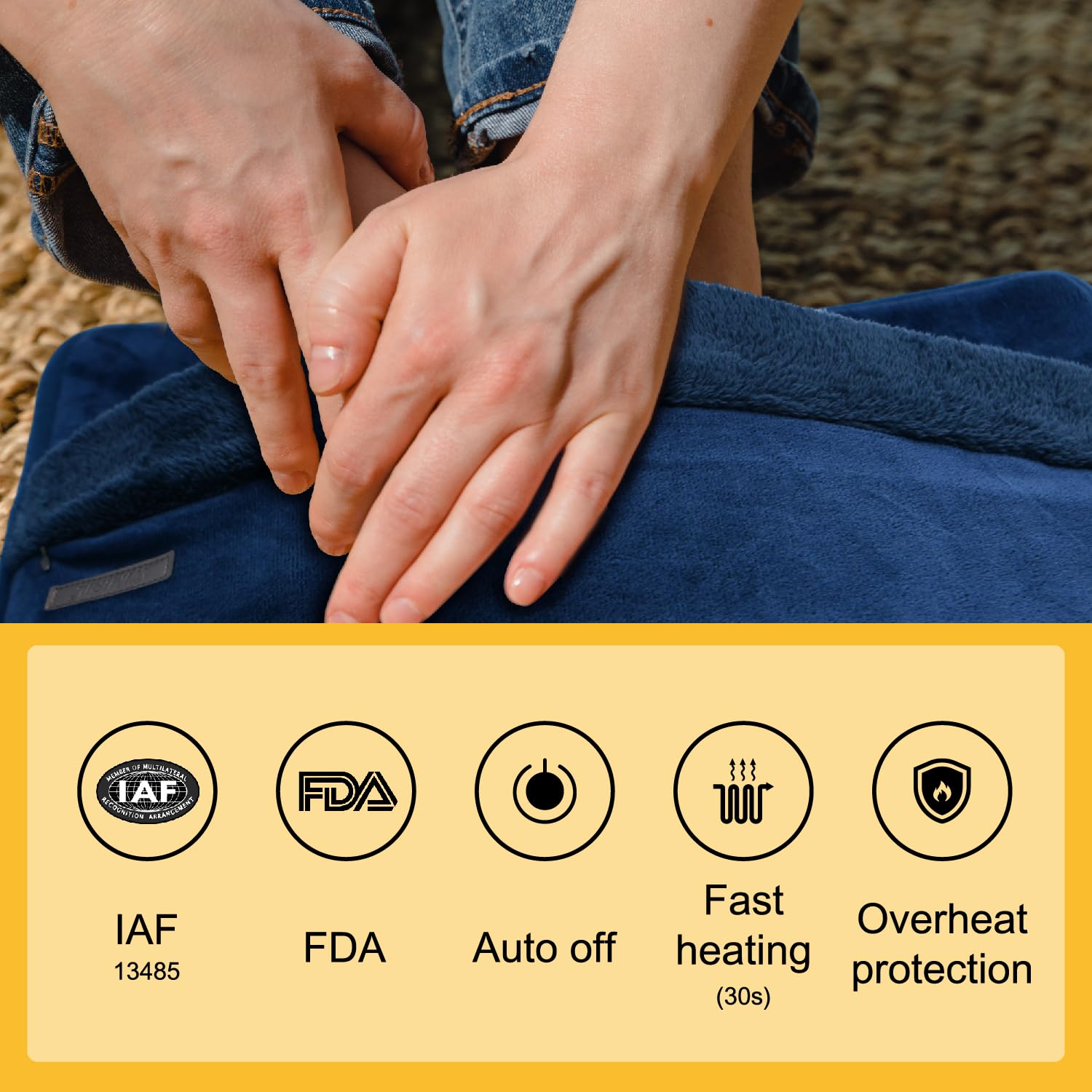 WIMIRIL washable electric foot warming pad