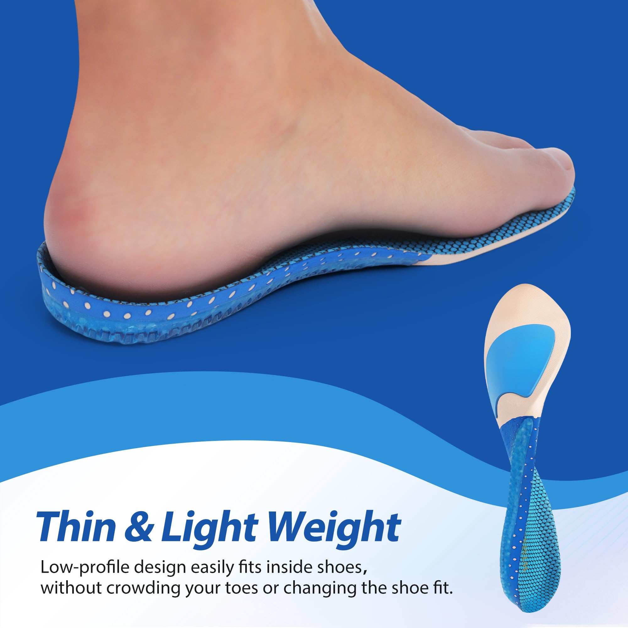WIMSSERT forefoot massage texture provides firmer feedback during steps.