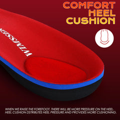 WIMSSERT heel cushion reduces heel pressure for comfortable wear