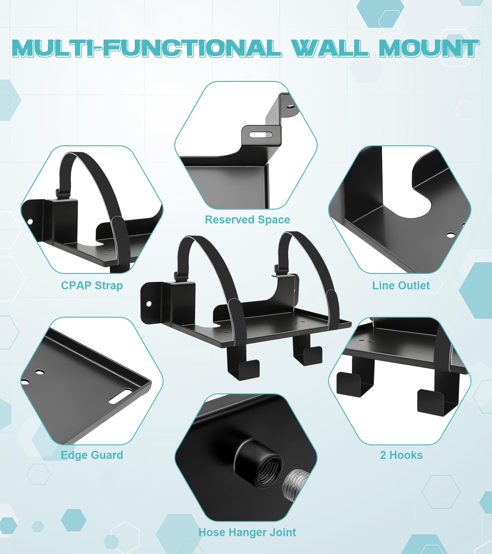 Windihoues bedside CPAP organizer keeps accessories tidy and ready.
