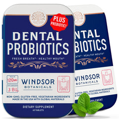 Windsor Botanicals breath-freshening probiotic complement after meals and work.