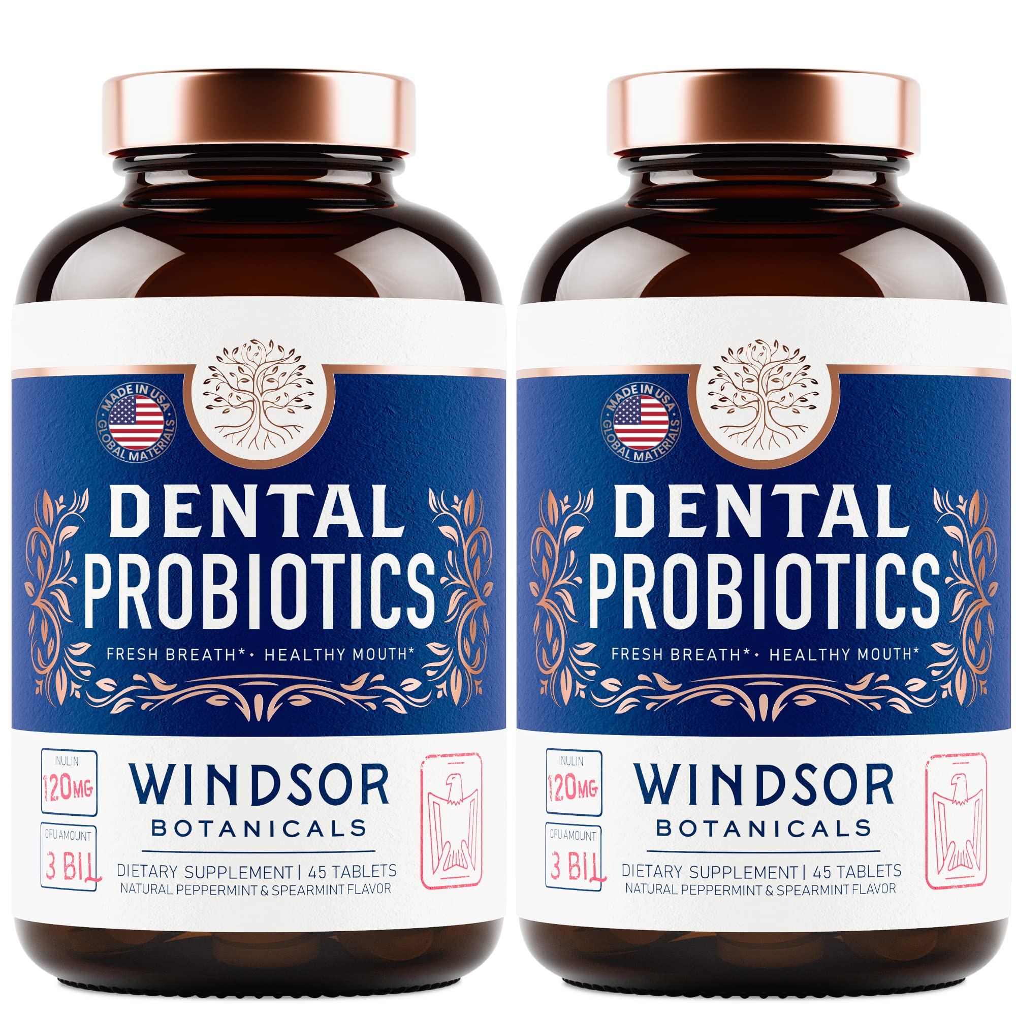 Windsor Botanicals oral probiotics for teeth and gums in everyday routines.