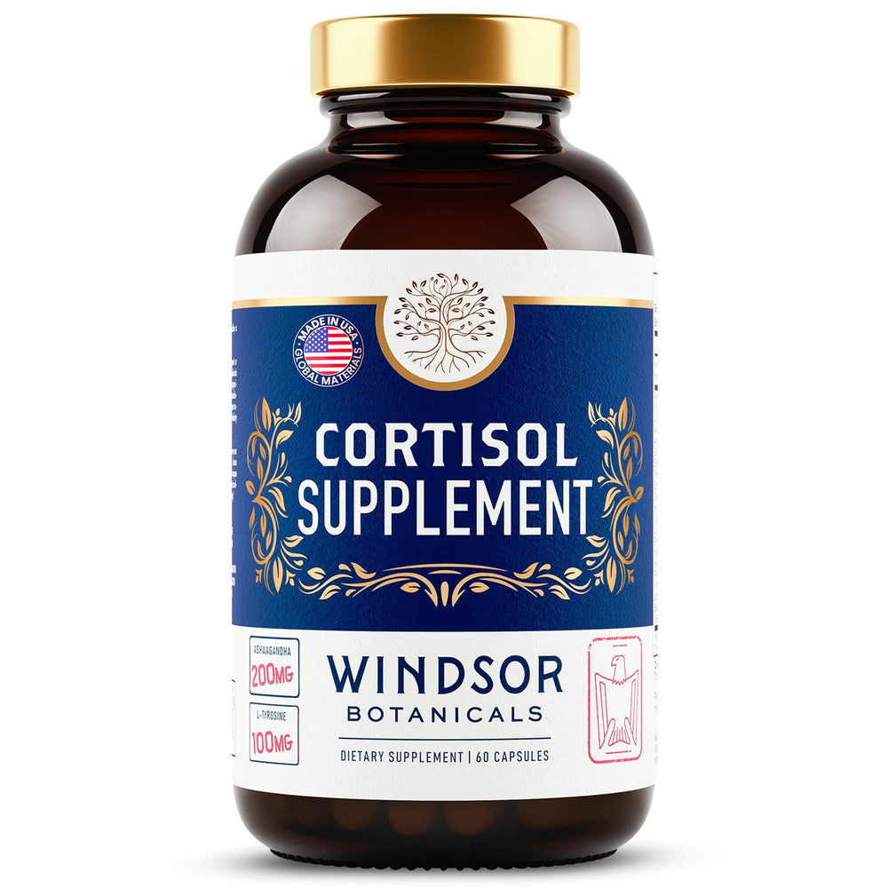 WINDSOR BOTANICALS made in USA GMP seal for quality trust.