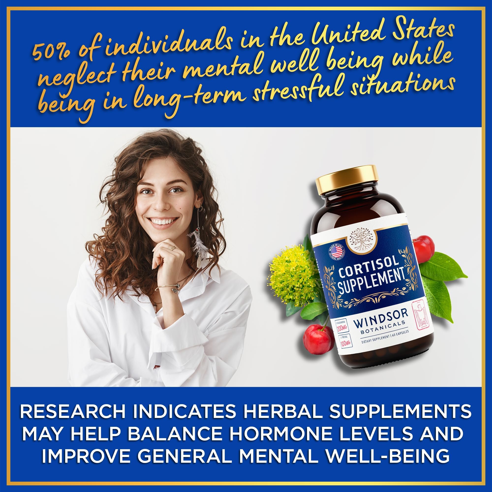 WINDSOR BOTANICALS Rhodiola rosea extract supports stamina.