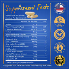 Closeup of Windsor Botanicals capsules for flexible daily beauty support.