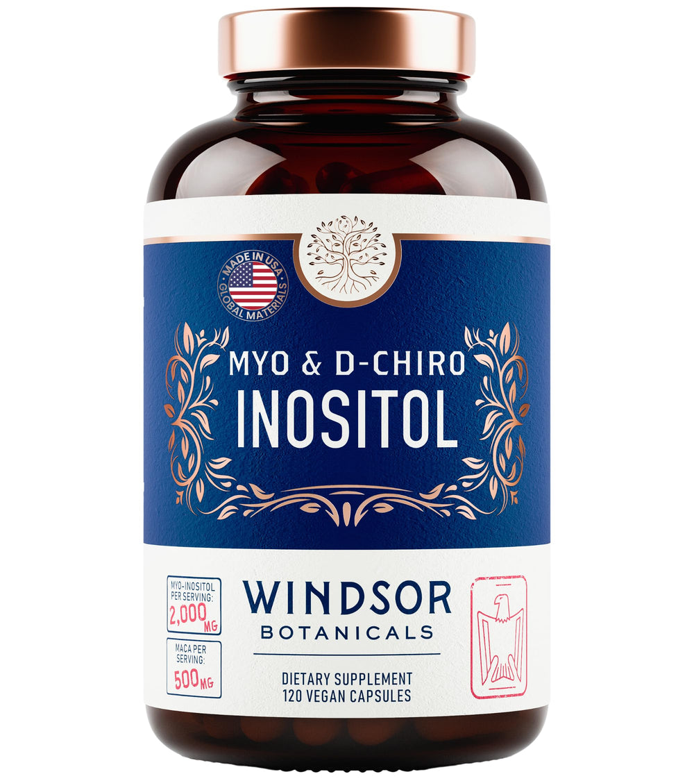 WINDSOR BOTANICALS vegan capsules ready for daily wellness routines.