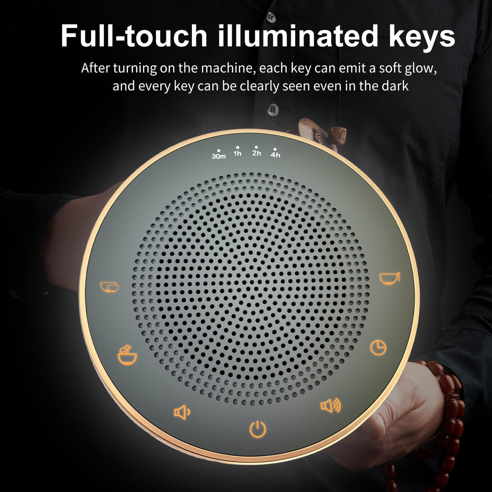 WINISH frequency generator display with luminous button enables convenient timer adjustments during sessions.