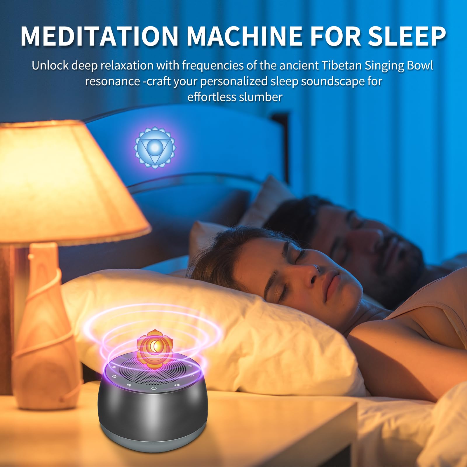 WINISH Sound meditation system with 9 tones for relaxation and focus