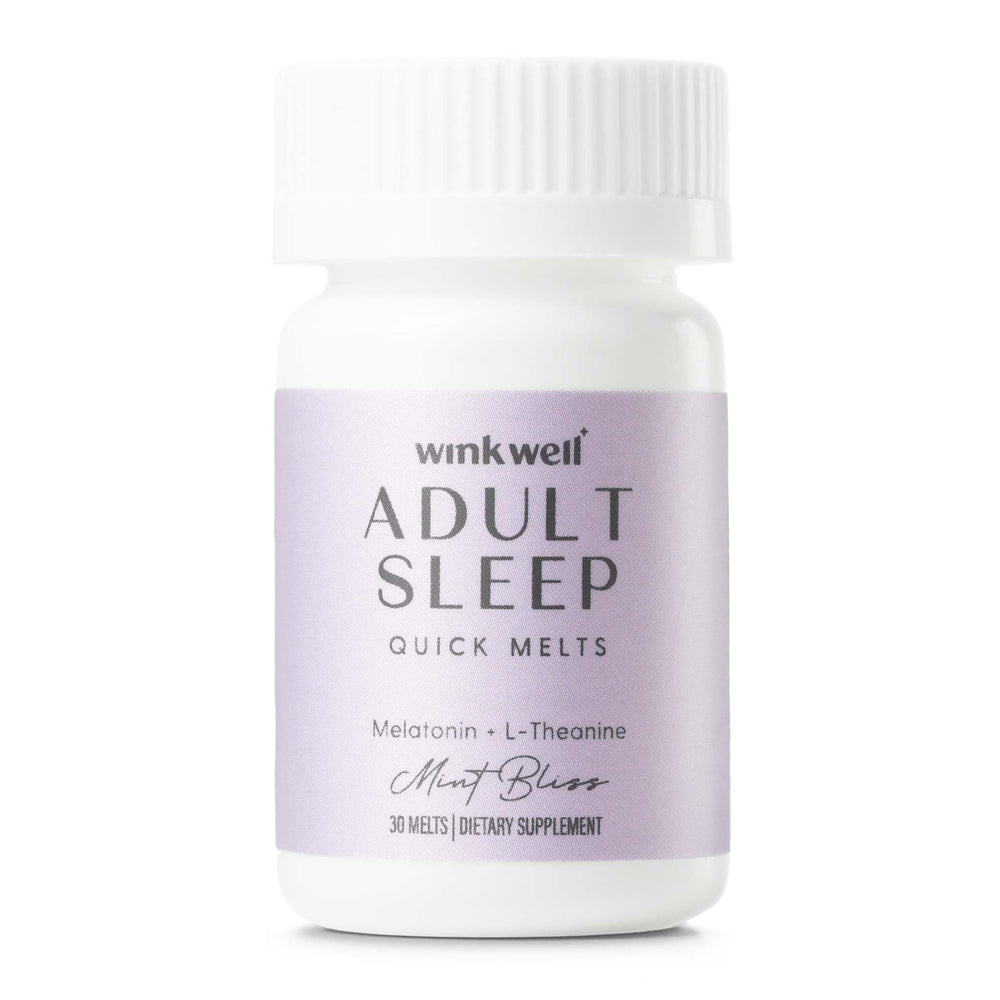 Wink Naturals Wink Well 3 mg melatonin tablet dissolves quickly for easier bedtime support.