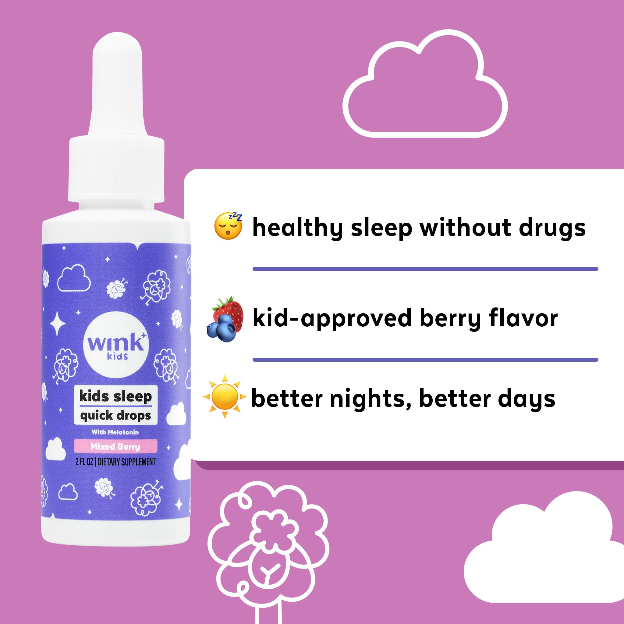 Dips of drops mixed with a drink for easy administration