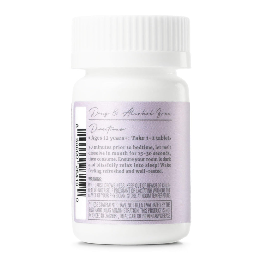 Wink Naturals Wink Well sugar-free sleep melts pack highlights a nighttime routine.