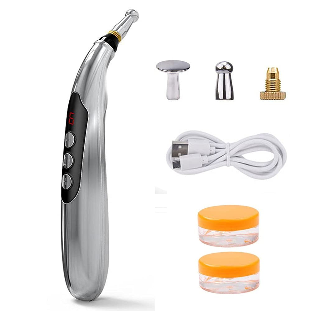 Winnes Acupuncture Pen USB rechargeable for uninterrupted at-home therapy sessions.