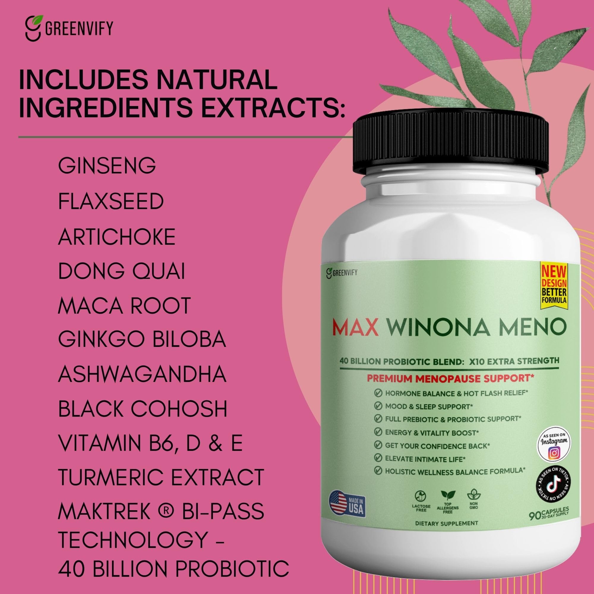 Winona Max jar shows vegan and gluten-free credentials.