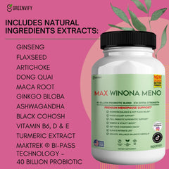 Winona Max jar shows vegan and gluten-free credentials.