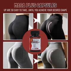 Energy and mood support visuals associated with Wins Town Maca Plus bottle
