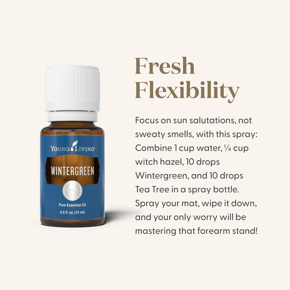 Diffuser setup with Wintergreen oil creating a cooling, minty ambiance