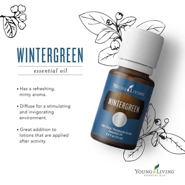 Wintergreen oil massage being applied for calming and refreshing skin sensation