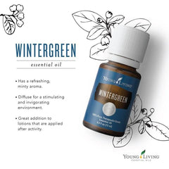 Wintergreen oil massage being applied for calming and refreshing skin sensation