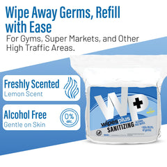 WIPESPLUS Aloe Vera-infused wipes for moisturized hands