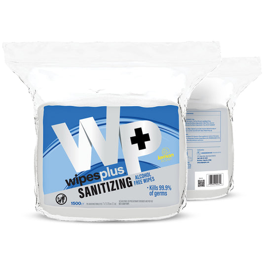 WIPESPLUS bulk refill bag with 6000 wipes for high-traffic settings