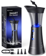 Wisdagaly ear cleaner with dual water tank for cleaner, mess-free sessions.