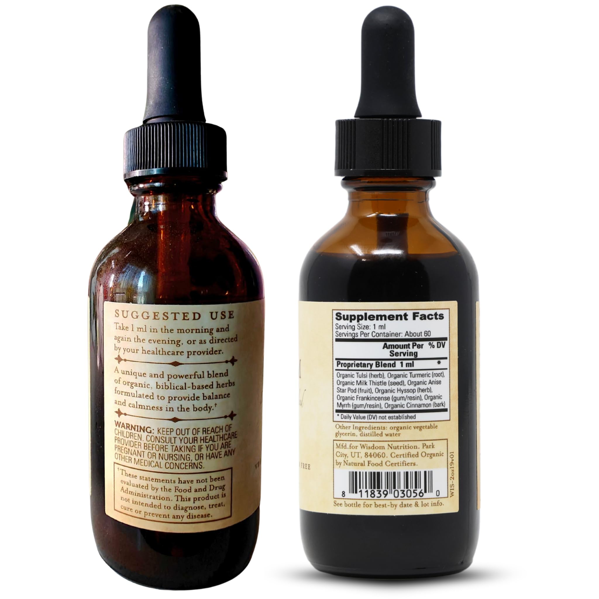 Wisdom Nutrition daily-use drops support mindful self-care routines.