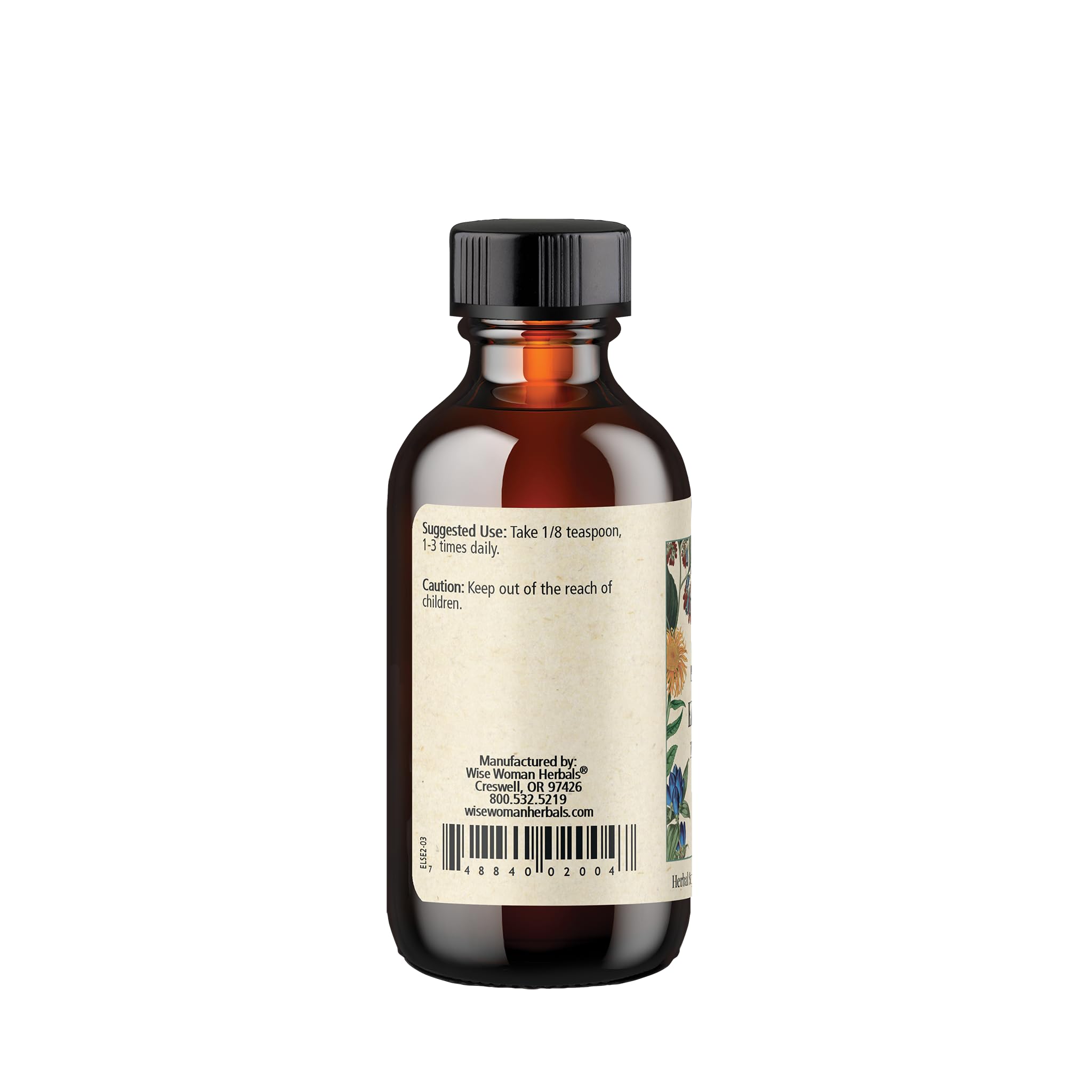 Wise Woman Herbals Eleuthero syrup texture in its bottle suggests smooth daily use.