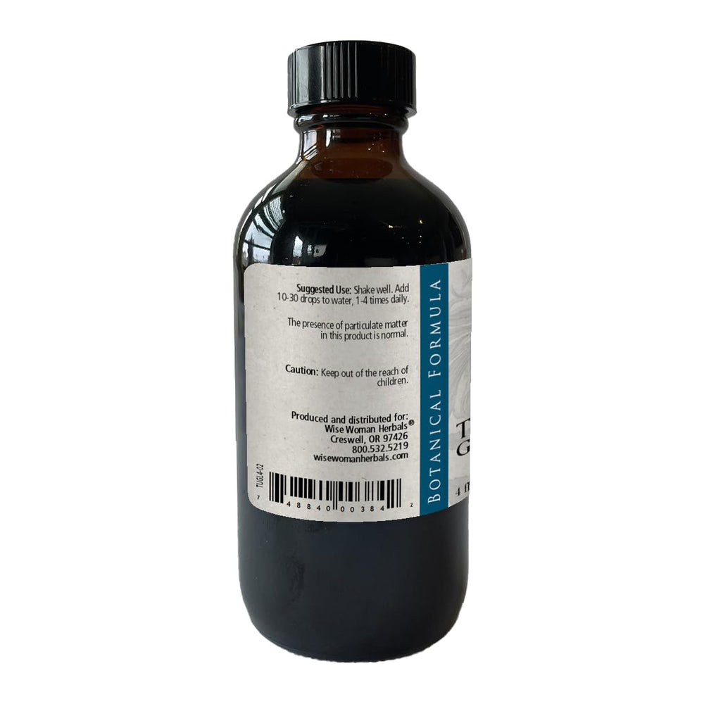 Wise Woman Herbals tummy glycerite drops add to water for gentle stomach comfort.