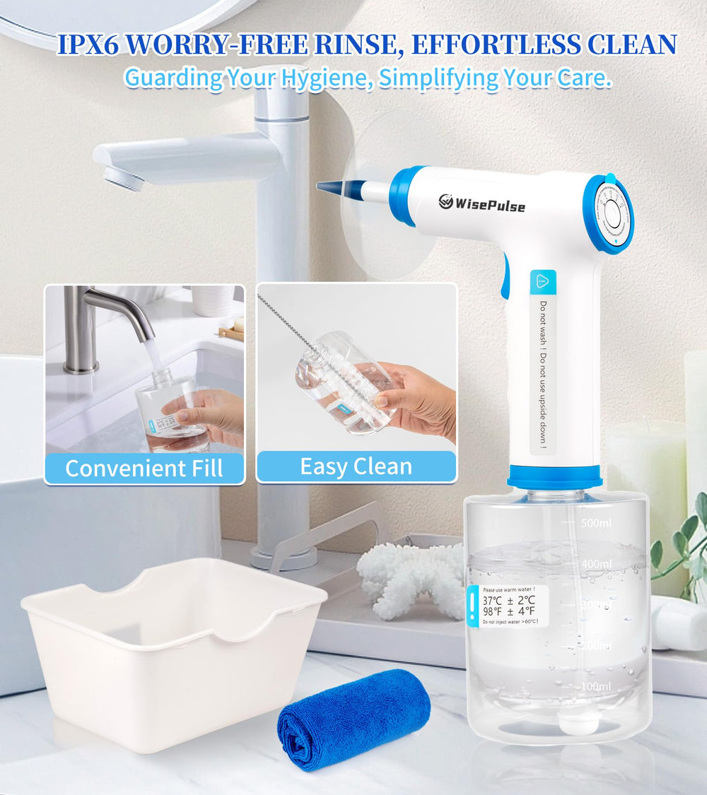 WisePulse ergonomic handheld design enables one-touch control