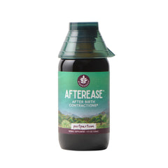 WishGarden AfterEase bottle with cramp bark pour for postpartum comfort.