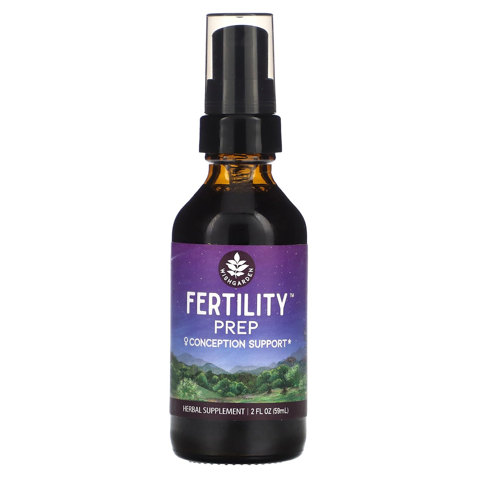 WishGarden Fertility Prep bottle pour demonstrates easy daily use.