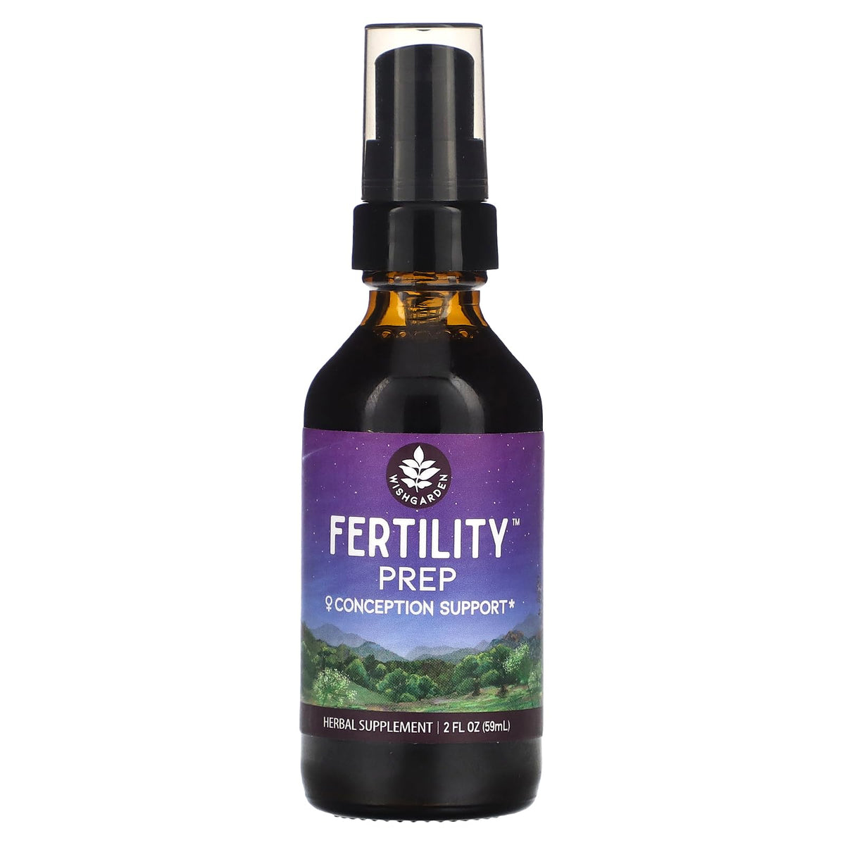 WishGarden Fertility Prep bottle pour demonstrates easy daily use.