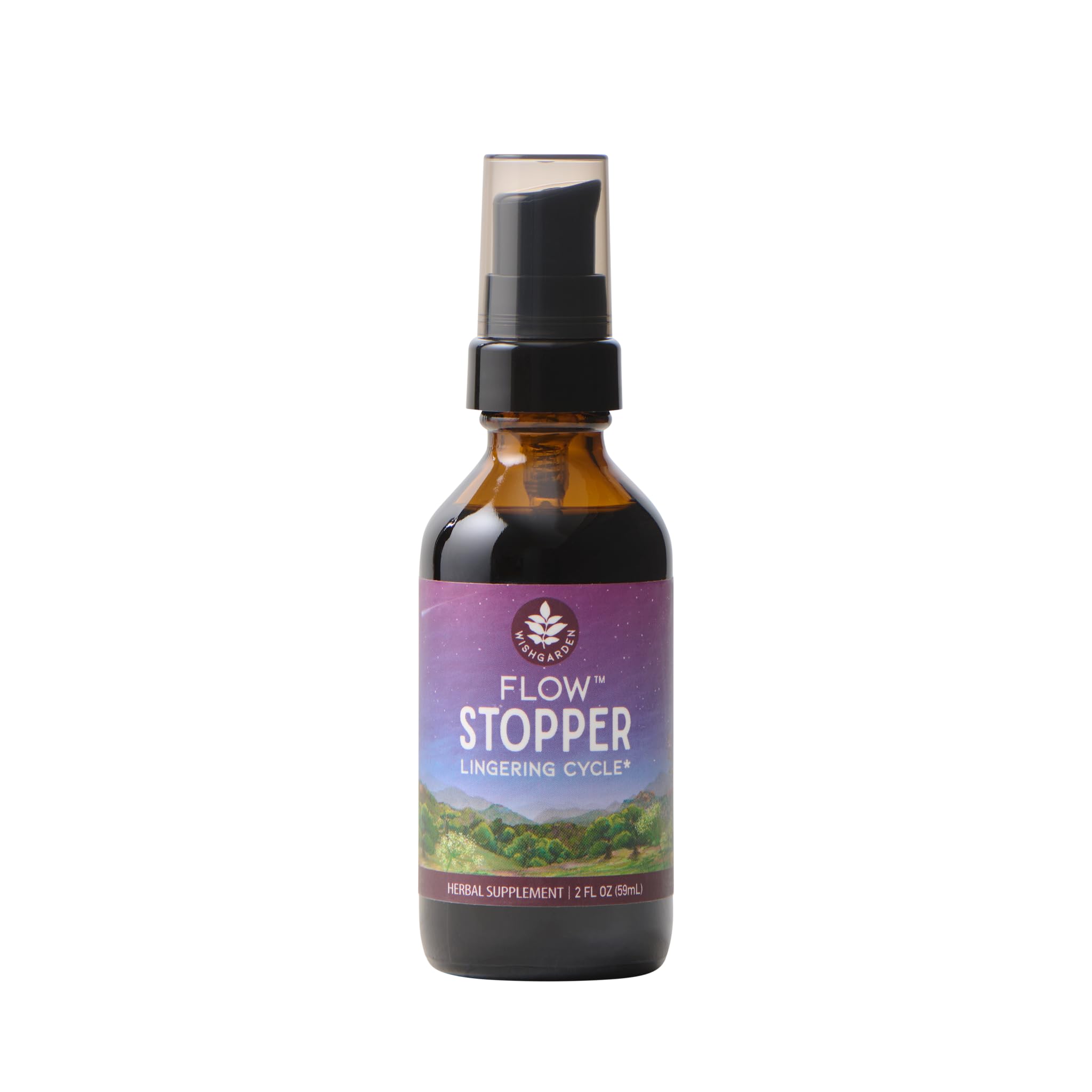WishGarden Flow Stopper bottle pour — convenient tincture for on-the-go use.