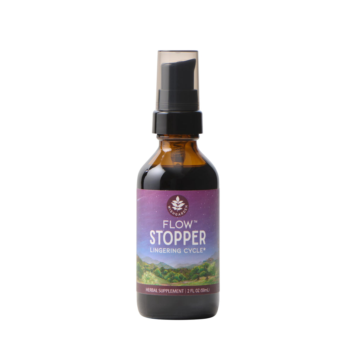 WishGarden Flow Stopper bottle pour — convenient tincture for on-the-go use.