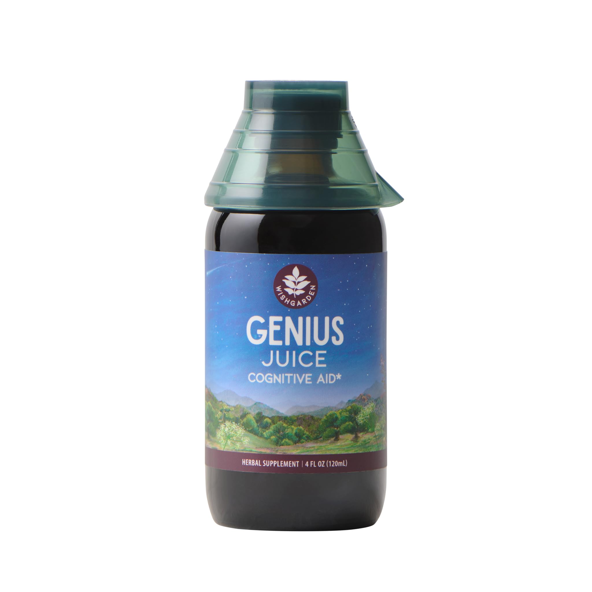 WishGarden Genius Juice bottle for daily focus and clarity.