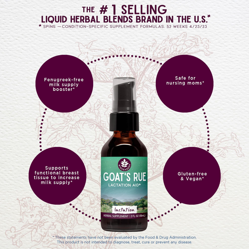 Close-up of label shows organic fenugreek-free lactation formula.