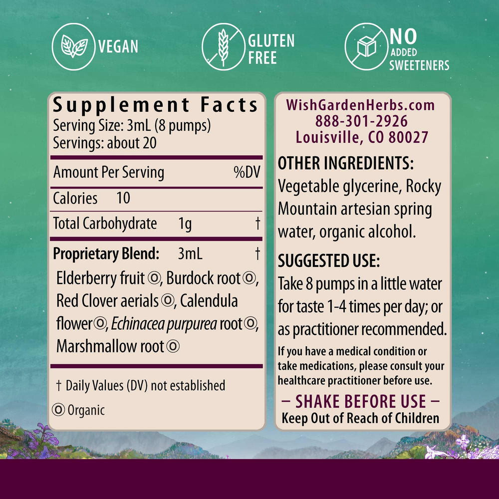 WishGarden Kick-Ass Allergy for Pregnancy bottle with dropper for adjustable dosing