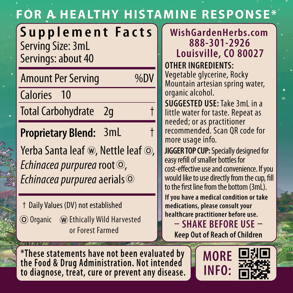 WishGarden Kick-Ass Allergy for Pregnancy dropper ready for customizable dosing