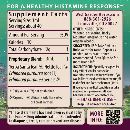 WishGarden Kick-Ass Allergy for Pregnancy dropper ready for customizable dosing