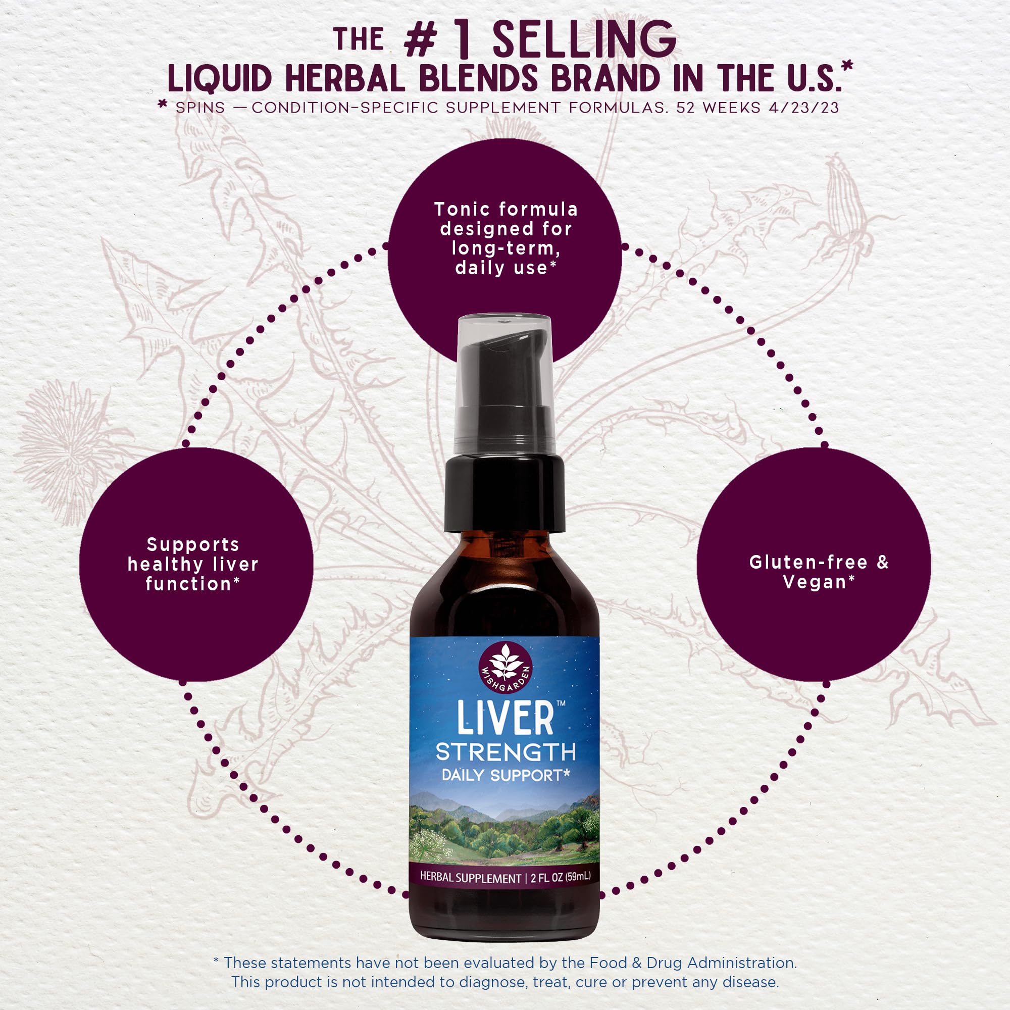 WishGarden Liver Strength Tonic being mixed in water for easy intake