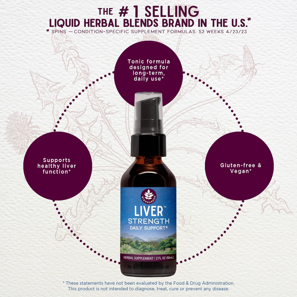 WishGarden Liver Strength Tonic being mixed in water for easy intake