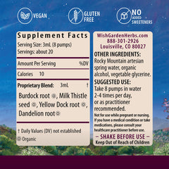 WishGarden Liver Strength Tonic dropper ready for precise 3 mL servings