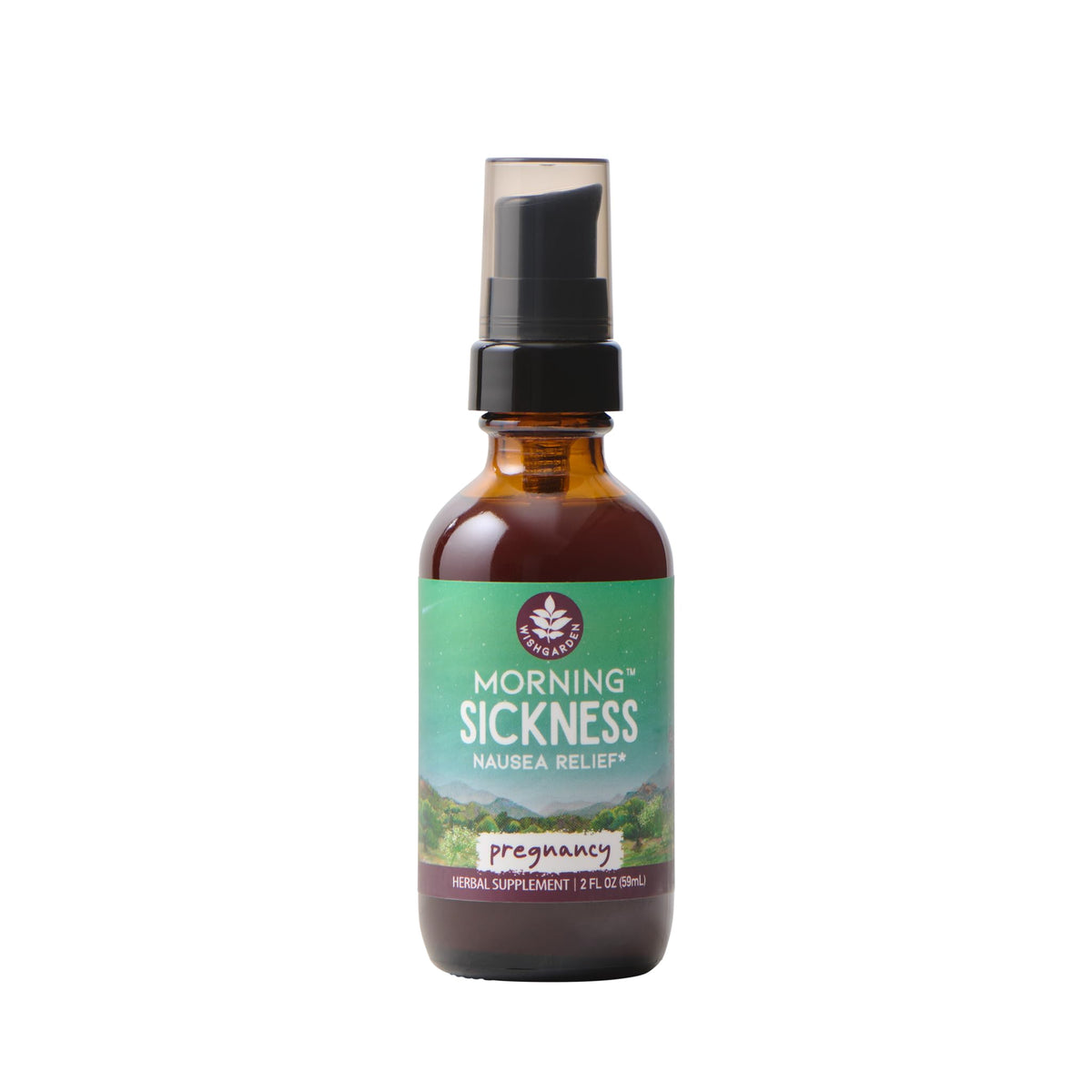 WishGarden Morning Sickness bottle pour for easy, on-the-go dosing.