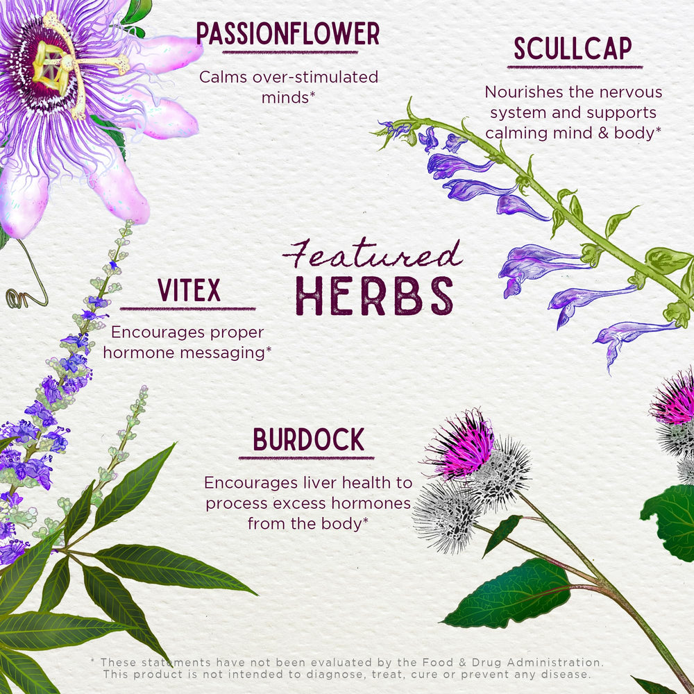 WishGarden PMS Emotional herbs blend prepared for tincture use.